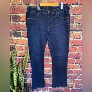 Silver Avery Slim Boot Cut Dark Wash High Rise Jeans 32 by 33